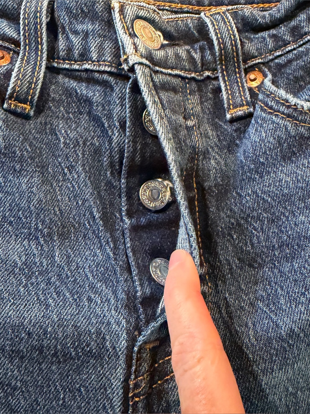 Levi’s Wedgie Icon Fit Ankle Denim Jeans 26 High Rise Stretch Button Fly 26.5” - Picture 4 of 11